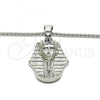 Stainless Steel Pendant Necklace, Polished, Steel Finish, 04.358.0014.30