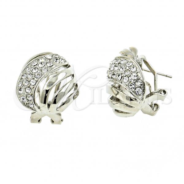 Rhodium Plated Stud Earring, with White Crystal, Polished, Rhodium Finish, 02.59.0068.1 *PROMO*