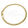 Gold Tone Basic Bracelet, Polished, Golden Finish, 04.242.0020.09GT