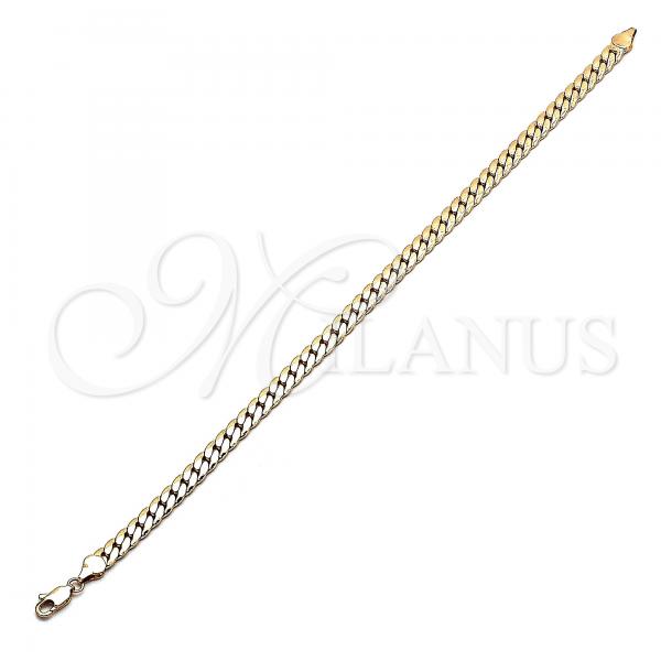 Oro Laminado Basic Anklet, Gold Filled Style Polished, Golden Finish, 04.319.0013.10