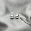 Sterling Silver Stud Earring, Ball Design, Polished, Silver Finish, 02.401.0055.09