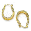 Oro Laminado Small Hoop, Gold Filled Style Polished, Golden Finish, 02.122.0094.20