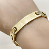 Stainless Steel Solid Bracelet, Polished, Golden Finish, 03.114.0225.3.08