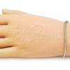 Oro Laminado Basic Bracelet, Gold Filled Style Rat Tail Design, Polished, Golden Finish, 03.213.0316.08