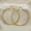 Oro Laminado Extra Large Hoop, Gold Filled Style Polished, Golden Finish, 02.170.0235.80