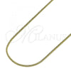Oro Laminado Basic Necklace, Gold Filled Style Rat Tail Design, Polished, Golden Finish, 04.213.0273.18