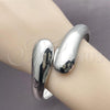 Rhodium Plated Individual Bangle, Teardrop Design, Polished, Rhodium Finish, 07.215.0015.1.06