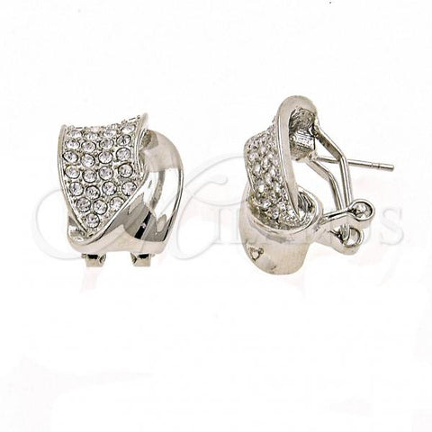 Rhodium Plated Stud Earring, with White Crystal, Polished, Rhodium Finish, 02.59.0079.1 *PROMO*