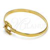 Oro Laminado Individual Bangle, Gold Filled Style Polished, Golden Finish, 07.192.0010.06 (14 MM Thickness, Size 6 - 2.75 Diameter)