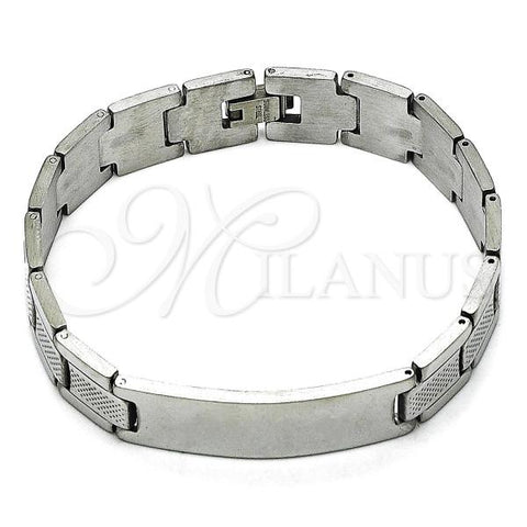 Stainless Steel Solid Bracelet, Polished, Steel Finish, 03.114.0376.3.08