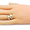 Oro Laminado Elegant Ring, Gold Filled Style Polished, Golden Finish, 01.213.0058