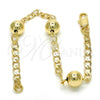 Oro Laminado Fancy Bracelet, Gold Filled Style Polished, Golden Finish, 03.63.2068.07
