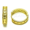 Oro Laminado Huggie Hoop, Gold Filled Style Polished, Golden Finish, 02.213.0571.25