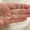 Oro Laminado Basic Necklace, Gold Filled Style Mariner Design, Polished, Golden Finish, 04.213.0051.18