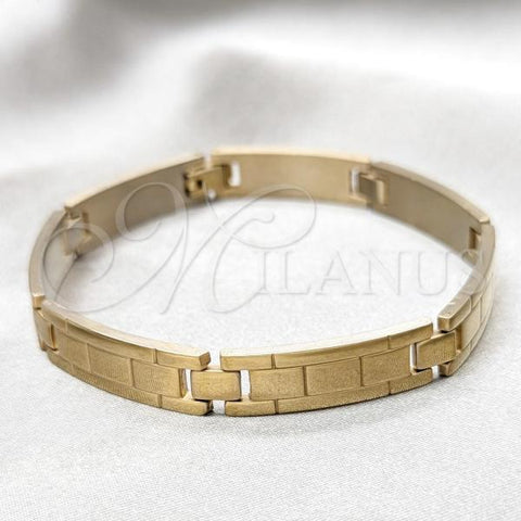 Stainless Steel Solid Bracelet, Polished, Golden Finish, 03.63.22956.09