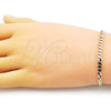 Oro Laminado Basic Bracelet, Gold Filled Style Curb Design, Polished, Golden Finish, 04.213.0108.07