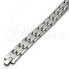 Stainless Steel Solid Bracelet, Polished, Steel Finish, 03.114.0218.08