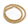 Oro Laminado Bead, Gold Filled Style Ball Design, Polished, Golden Finish, 5.234.028.02.100