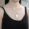 Oro Laminado Pendant Necklace, Gold Filled Style Cross Design, Polished, Golden Finish, 04.117.0003.20