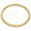 Oro Laminado Individual Bangle, Gold Filled Style Hollow Design, Polished, Golden Finish, 07.170.0001.07 (05 MM Thickness, Size 7 - 3.00 Diameter)