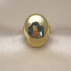 Oro Laminado Elegant Ring, Gold Filled Style Ball Design, Polished, Golden Finish, 01.341.0143