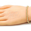 Oro Laminado Fancy Bracelet, Gold Filled Style Polished, Golden Finish, 03.93.0015.08