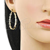 Oro Laminado Medium Hoop, Gold Filled Style Diamond Cutting Finish, Golden Finish, 02.170.0520.40