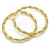 Oro Laminado Extra Large Hoop, Gold Filled Style Polished, Golden Finish, 02.170.0215.70