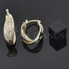 Oro Laminado Small Hoop, Gold Filled Style Diamond Cutting Finish, Golden Finish, 5.156.018