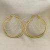 Oro Laminado Medium Hoop, Gold Filled Style Polished, Golden Finish, 5.134.008.40