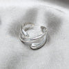 Sterling Silver Elegant Ring, Chunky and Teardrop Design, Polished, Silver Finish, 01.401.0002