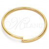 Oro Laminado Individual Bangle, Gold Filled Style Hollow Design, Polished, Golden Finish, 07.170.0001.07 (05 MM Thickness, Size 7 - 3.00 Diameter)
