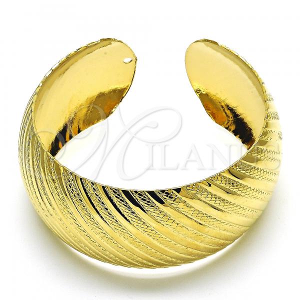 Oro Laminado Individual Bangle, Gold Filled Style Polished, Golden Finish, 07.168.0020 (30 MM Thickness, One size fits all)