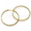 Oro Laminado Medium Hoop, Gold Filled Style with White Cubic Zirconia, Polished, Golden Finish, 02.156.0152.40