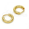 Oro Laminado Small Hoop, Gold Filled Style Polished, Golden Finish, 02.170.0163.10