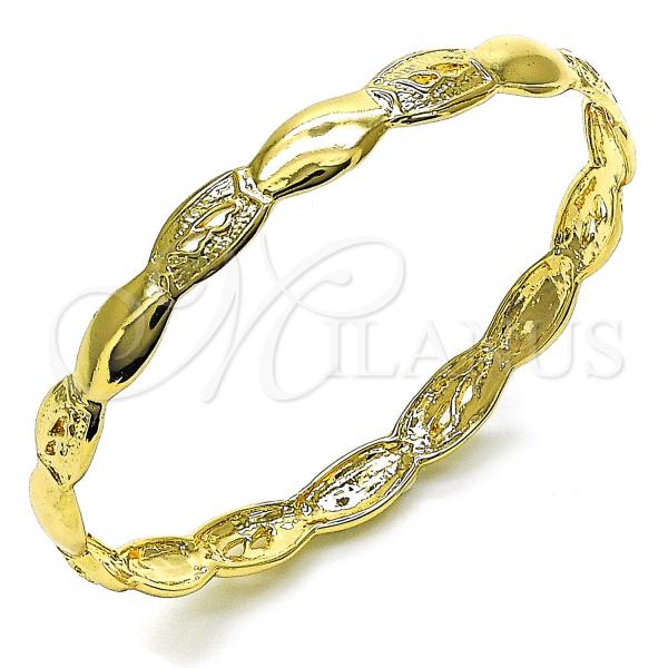 Oro Laminado Individual Bangle, Gold Filled Style Polished, Golden Finish, 5.231.006.1.05