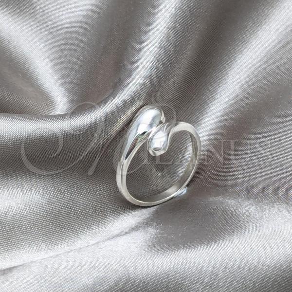 Sterling Silver Elegant Ring, Chunky and Teardrop Design, Polished, Silver Finish, 01.401.0001