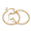 Oro Laminado Small Hoop, Gold Filled Style Polished, Golden Finish, 5.134.012.20