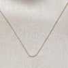 Oro Laminado Basic Necklace, Gold Filled Style Rolo Design, Polished, Golden Finish, 04.213.0336.16