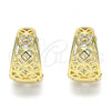 Oro Laminado Huggie Hoop, Gold Filled Style Polished, Golden Finish, 02.195.0123.15