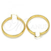 Oro Laminado Medium Hoop, Gold Filled Style Matte Finish, Golden Finish, 02.170.0129.40