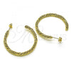Oro Laminado Stud Earring, Gold Filled Style Polished, Golden Finish, 02.213.0415