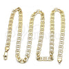 Oro Laminado Basic Necklace, Gold Filled Style Mariner Design, Polished, Golden Finish, 5.222.023.22