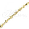 Oro Laminado Fancy Bracelet, Gold Filled Style Turtle Design, Polished, Golden Finish, 03.63.1956.07