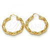 Oro Laminado Medium Hoop, Gold Filled Style Polished, Golden Finish, 02.170.0215.40