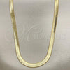 Oro Laminado Basic Necklace, Gold Filled Style Polished, Golden Finish, 04.02.0013.18
