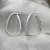 Sterling Silver Medium Hoop, Polished, Silver Finish, 02.389.0109.30