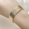 Oro Laminado Semanario Bangle, Gold Filled Style Golden Finish, 5.232.002.04 (02 MM Thickness, Size 4 - 2.25 Diameter)