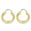 Oro Laminado Medium Hoop, Gold Filled Style Polished, Golden Finish, 02.170.0314.30