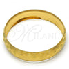 Oro Laminado Individual Bangle, Gold Filled Style Diamond Cutting Finish, Golden Finish, 07.165.0015.05